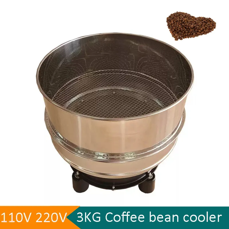 Electric Coffee Bean Cooler Radiator Roasted Cooling Machine 3KG High Capacity Cooling Plate With Filter Radiator Coffee Cooler