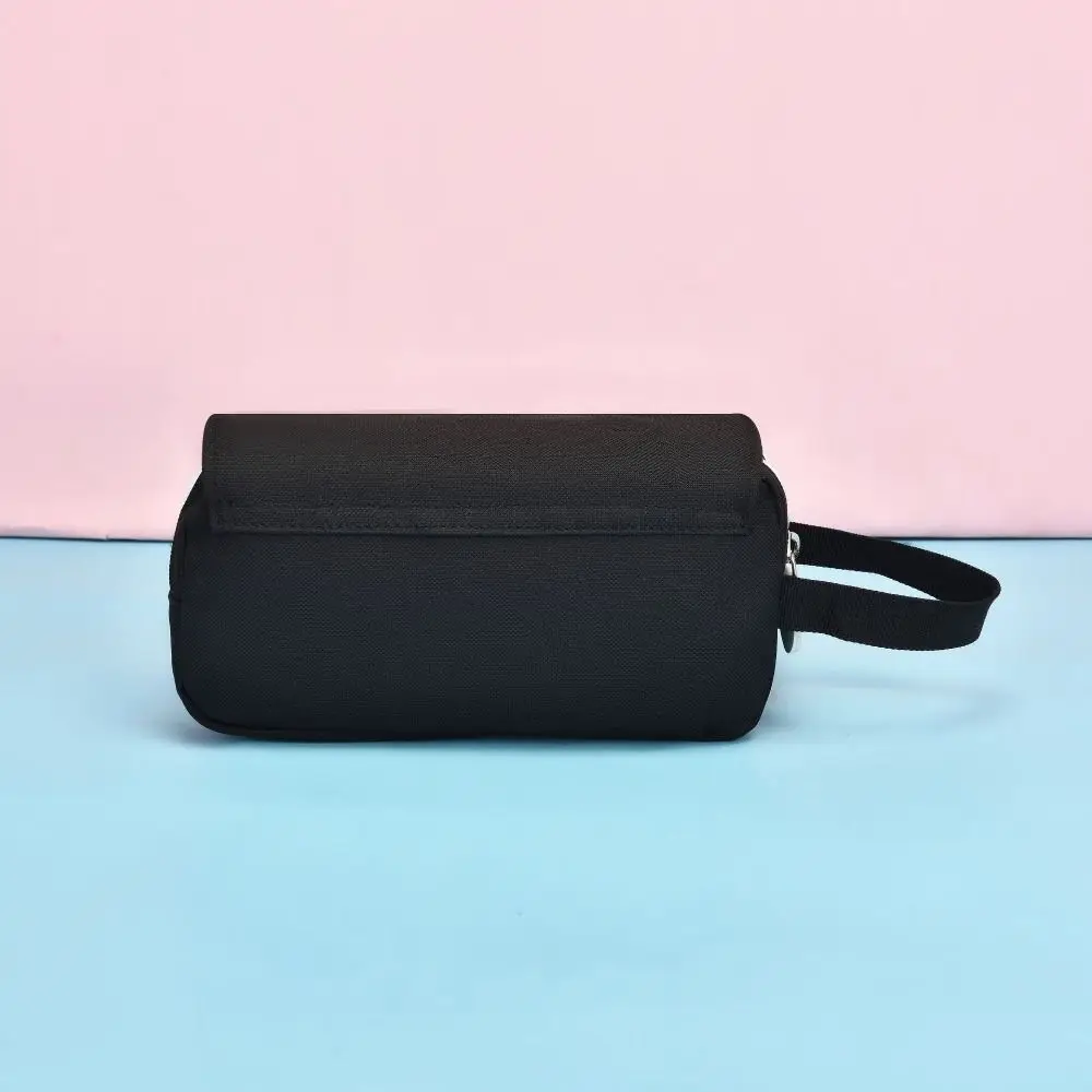 

Double Layer Portable Pen Pouch Large Capacity Wear-resistant Pencil Case Zipper Canvas Pen Bag School Supplies