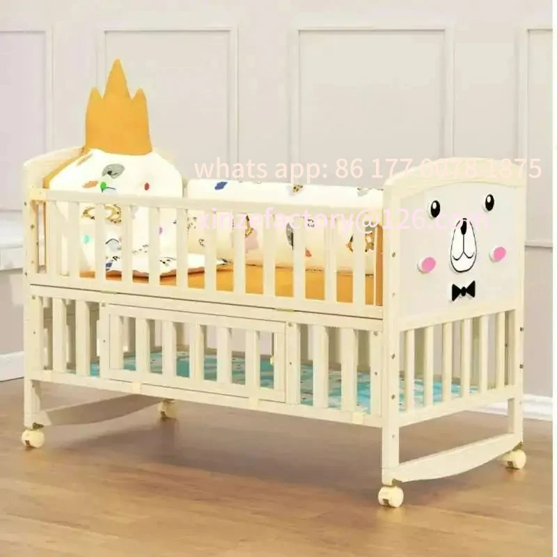 Customizable Child Bunk Bed Beds Twin Baby Rocking Chairs Handrail Baby Crib Children Bassinets Newborn Cama Infantil Things