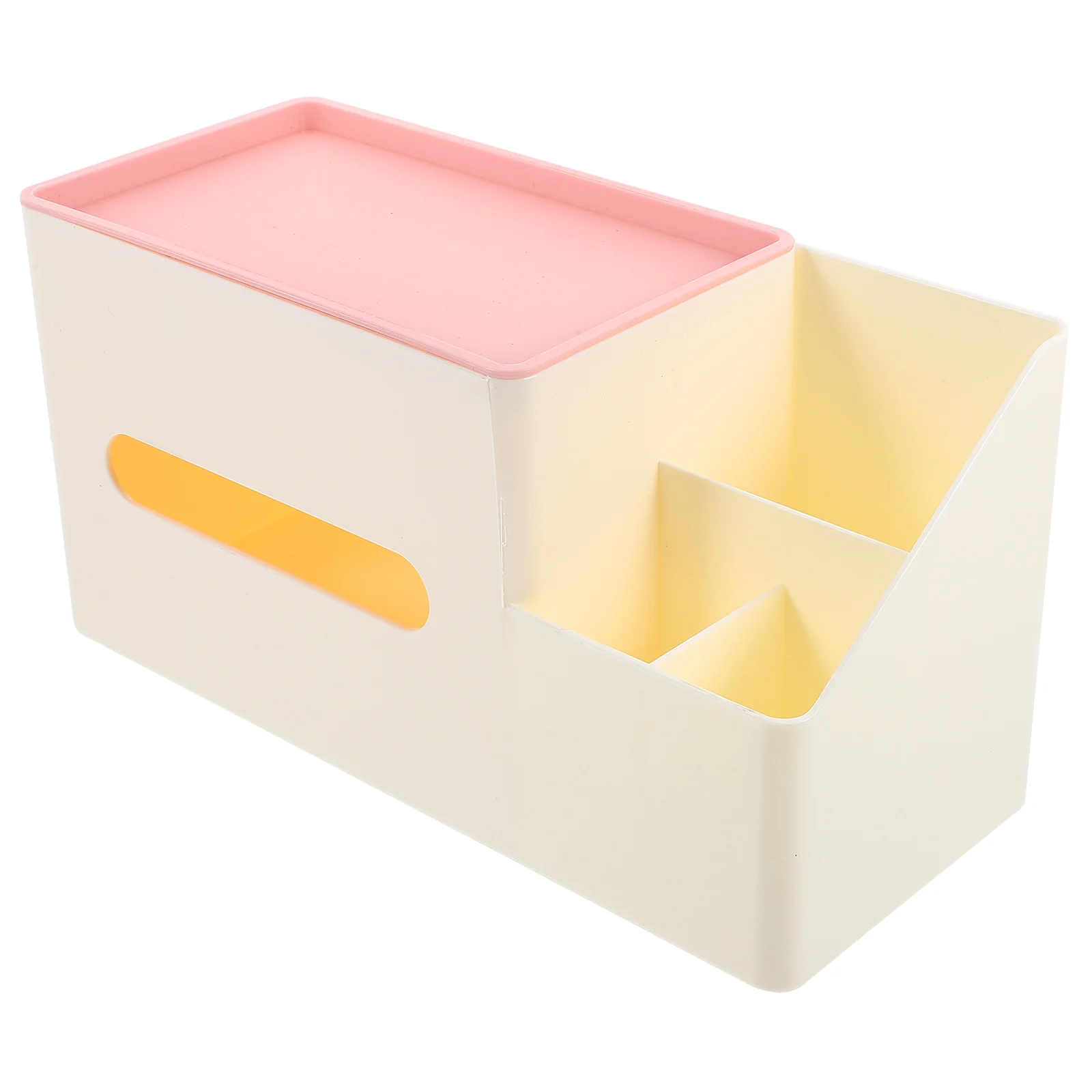 

Sturdy Box Cover Household Napkin Holder With Side Organizer Smooth Surface Modern Tissue Storage Container For Bedroom