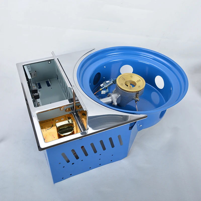 Korean Restaurant Indoor Embedded Table Top Samgyupsal Butane BBQ Grill Edelstahl