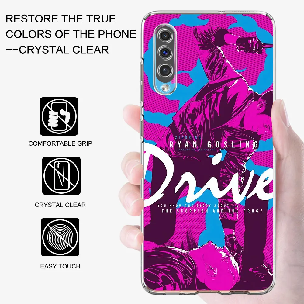 Movie Drive Ryan Gosling Art Case for Samsung Galaxy A70 A70s A20e A30s A8 A40 A50 A50s A20 A30 A7 A6 Clear Soft TPU Phone Cover