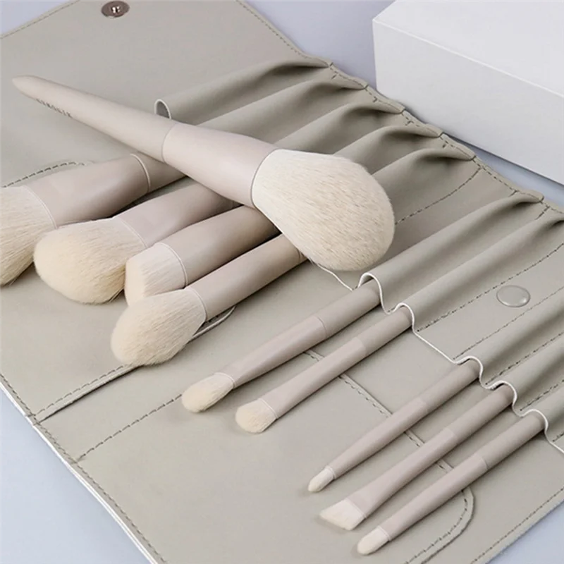 PB-Juego de brochas de maquillaje, brochas para polvos, sombra de ojos, resaltador cosmético, brocha para base, cosmética