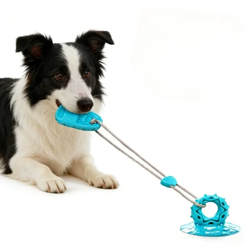 

Dog Toy Suction Cup Slipper Bite Resistant Teething Treat Dispensing Ball Boredom Relief Self Play Energy Release Chew Toy