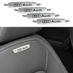 Metal Interior Seat Back Emblemas, adesivos, crachás, logotipos para Audi Sline, A3, A4, B8, 8P, B9, 8V, A1, A6, C6, Q3, Q5, c7, acessório, 1PC