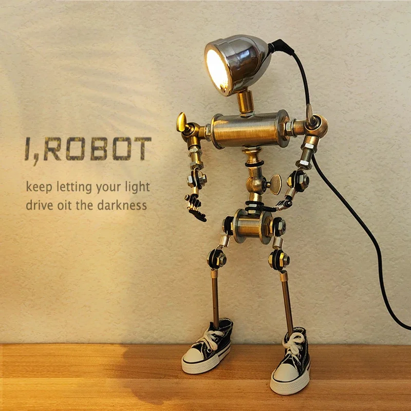 Punk gaming computer desktop decoration decoration atmosphere light technology sense robot boy gift industrial style