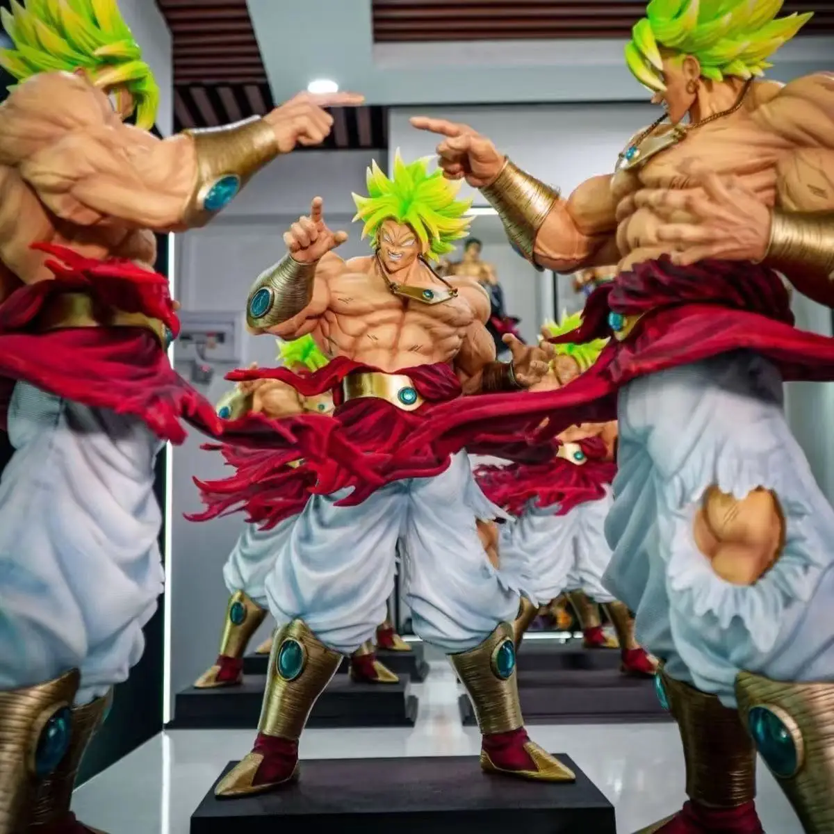 Estátua Jt Dragon Ball Z Broly em Estoque, Figura Ssj3 Broly Super Saiyan, Figuras de Ação em PVC, 50cm/19.69 polegadas, Brinquedos de Coleção
