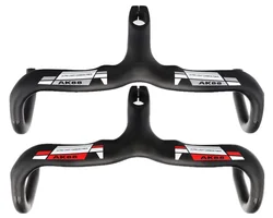 New AK88 full carbon fiber road bike parts one bend the Red and Silver