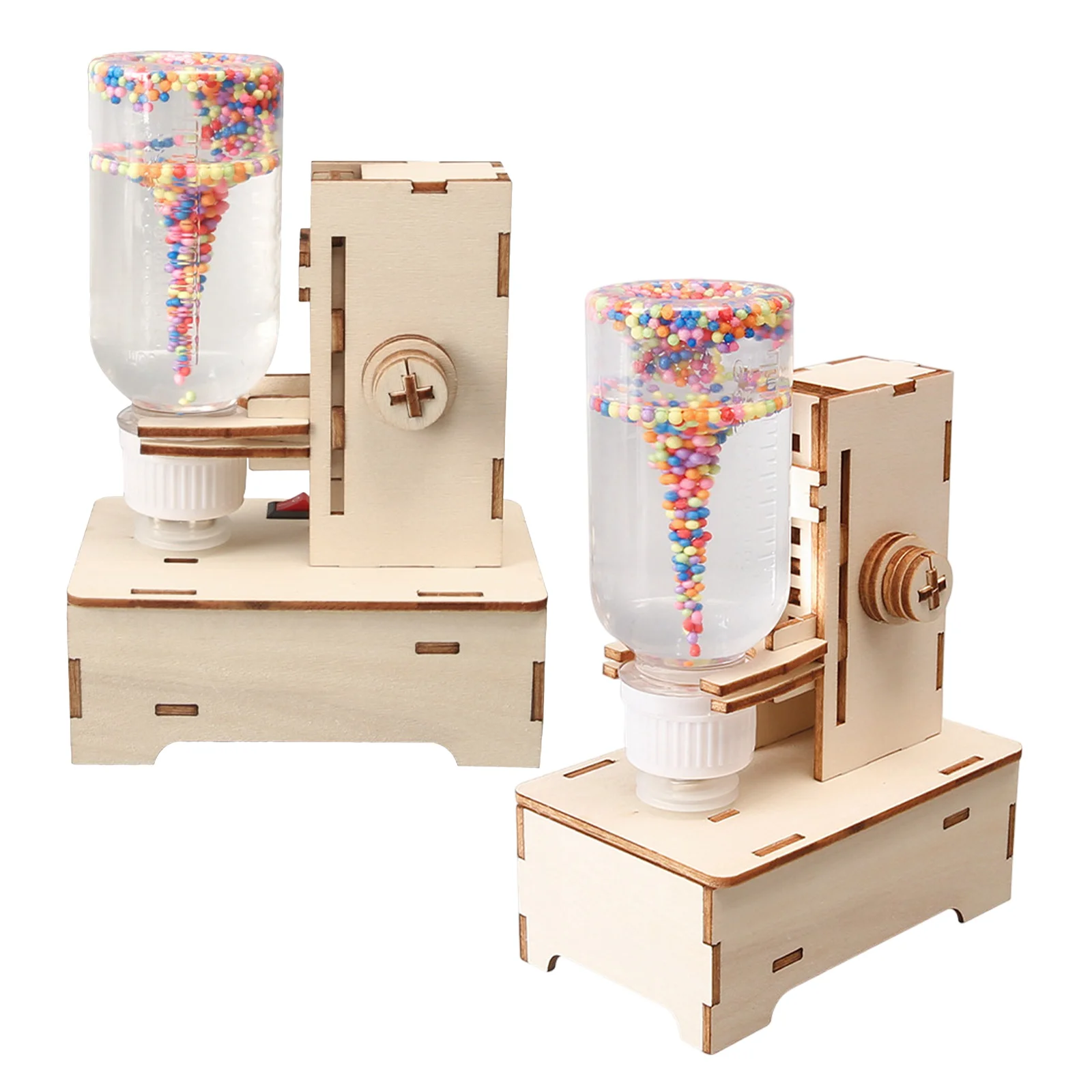 Zestaw do eksperymentów naukowych Tornado, 2 szt., edukacyjny zestaw STEM, nauka fizyki, gadżet na biurko dla dzieci, do nauki w domu