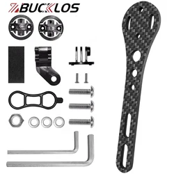 BUCKLOS Carbon Fiber Speedometer Holder Road Mountain Bike Computer Holder for Garmin Bryton Bicycle Stopwatch Holder Bike Parts