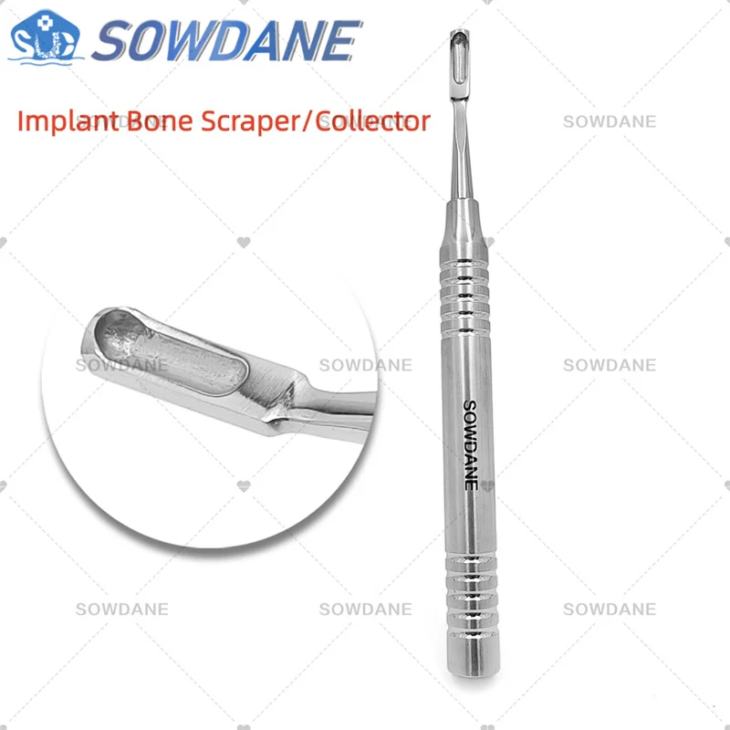 New Oral Implant Bone Scraper Dental Surgical Bone Collection Curette Tool Scraping Bone Powder For Bone Grafting Sinus Lifting