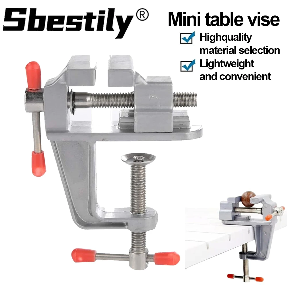 

360 ° Rotary Mini Bench Vise Portable Aluminum Miniature Small Jewelers Hobby Clamp Table Swivel Lock Clamp DIY Repair Tool Vice