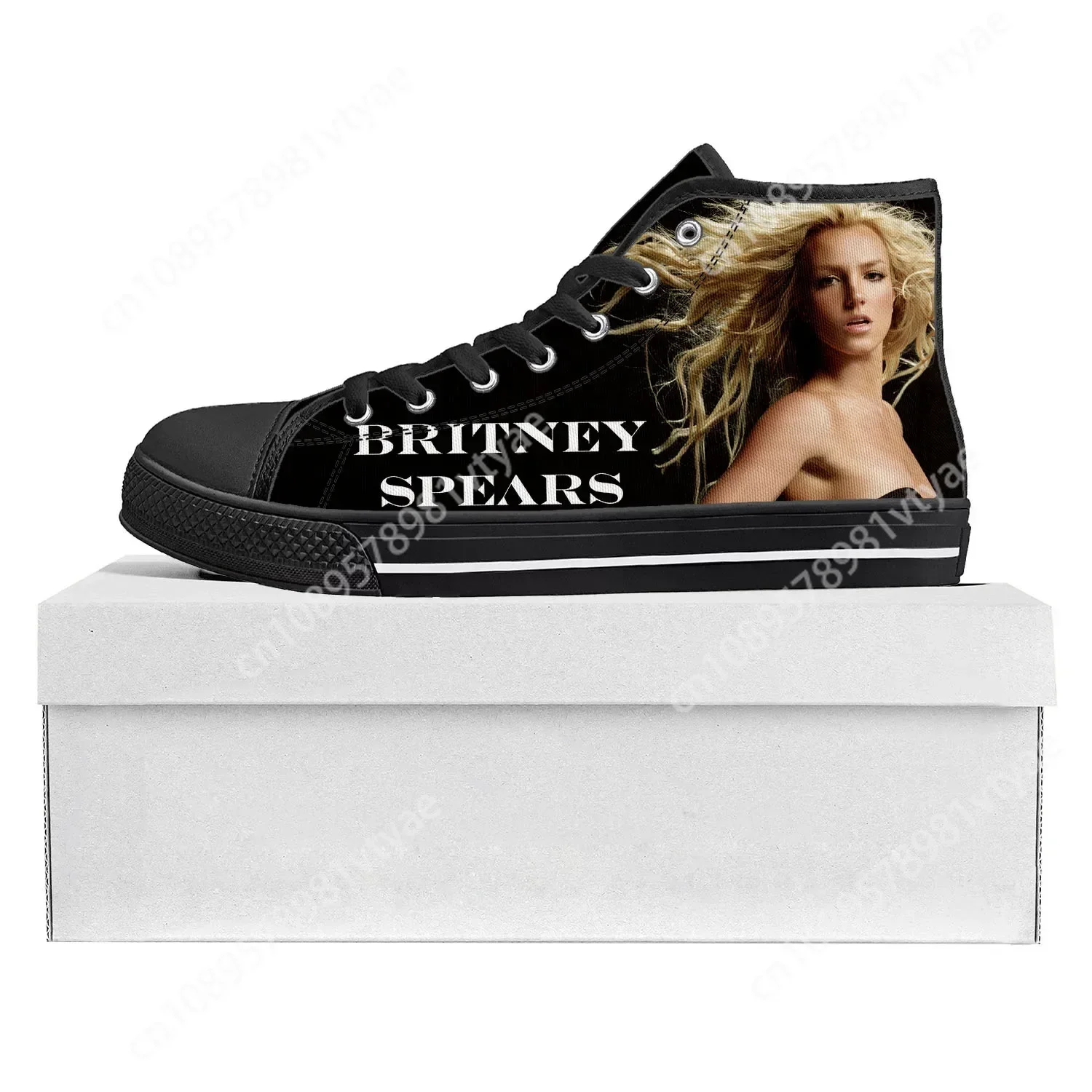 Britney Spears High Top High Quality Sneakers Mens Womens Teenager Canvas Customized Sneaker Casual Couple Shoes Custom Shoe