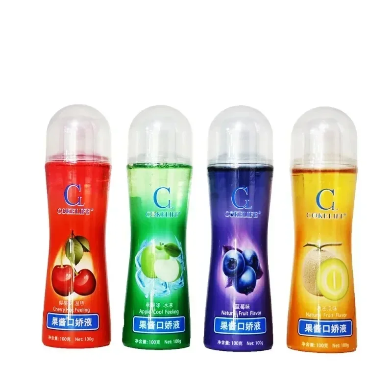 Sex Lubricant 100ml Fruit flavor Water-based Vainal Penis Gel Pheromone Oral Sex Moisturizing Cream Adult Products