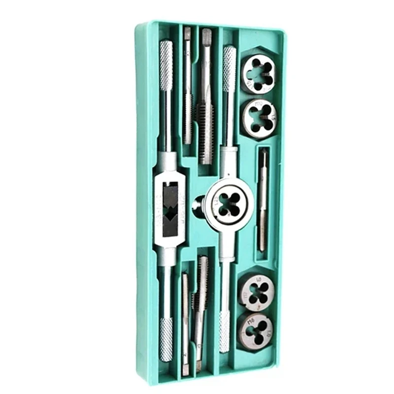 

NEW_Metric Ручной набор метчиков и штампов, набор инструментов для прямой конической развертки, 12 шт.