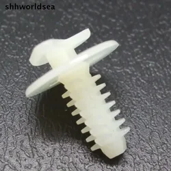 shhworldsea Door Panel Clip White Nylon Retainer for Fiat 7570122 Automotive Plastic Clip Auto Fastener Overall Length 21.5mm