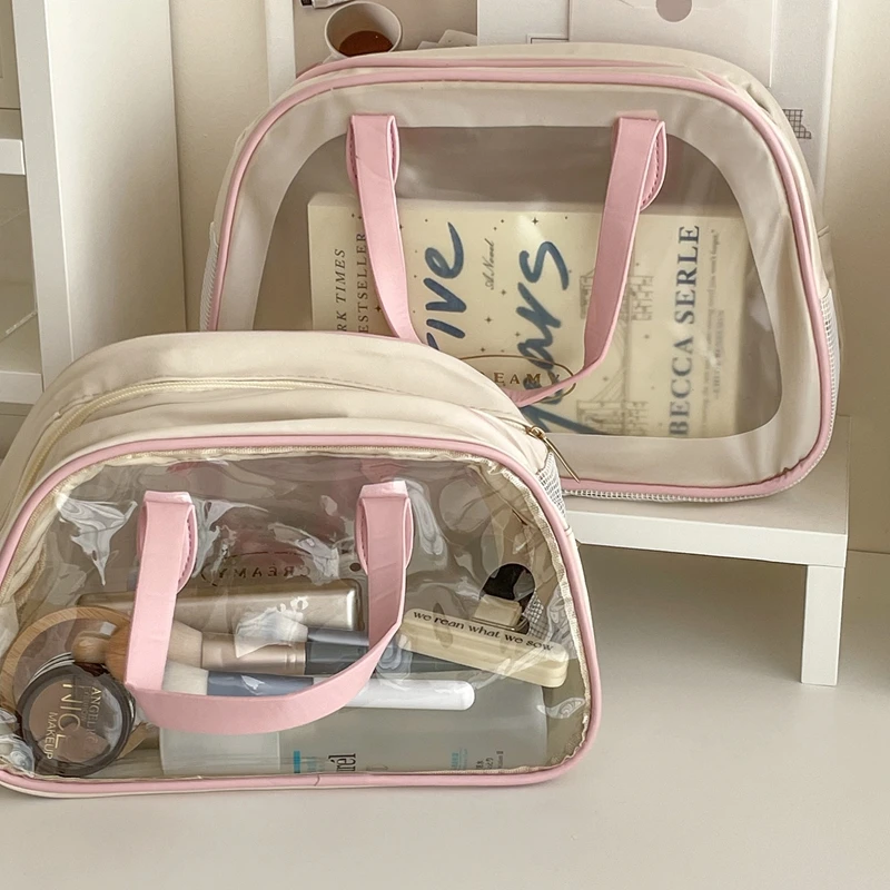 

Wet-Dry Separation Makeup Bag Portable Toiletry Bag Travel Essentials Large Capacity Storage Bag Fitness Swimming Essentials