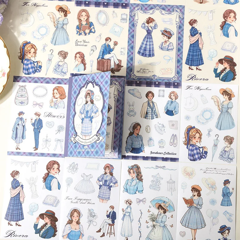 20pcs/1lot kawaii Stationery Sticker Encounter a romantic beauty Diary junk journal Decorative Scrapbooking DIY Craft Sticker