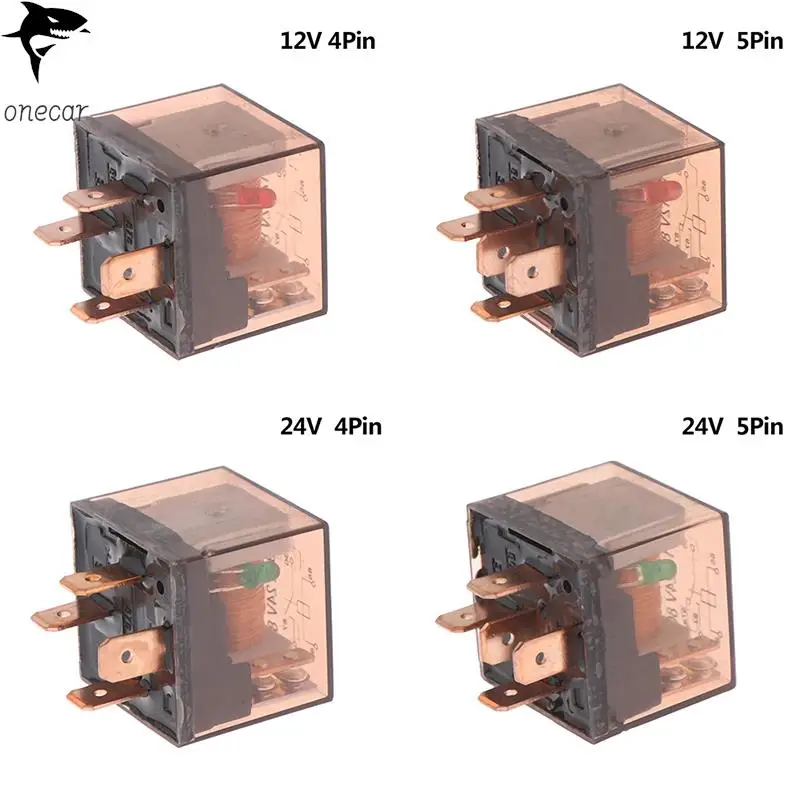 Waterproof Automotive Relay 12/24V 80A 4/5Pin SPDT Car Control Device Car Relays