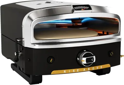 %a For Halo Versa 16 Propane Gas Outdoor Pizza Oven with Rotating Cooking Stone | Portable Appliance for all Outdoor Kitchens