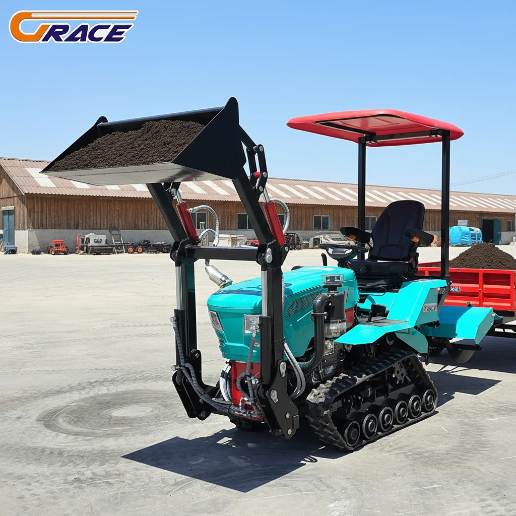 Customize Compact Crawler Tractor Ideal For Orchard And Greenhouse Use