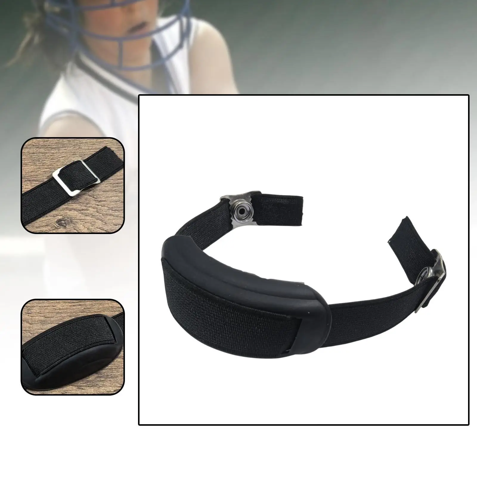 

Baseball Helmet Chin Strap for Batter's Helmet with Cup for Sports Football