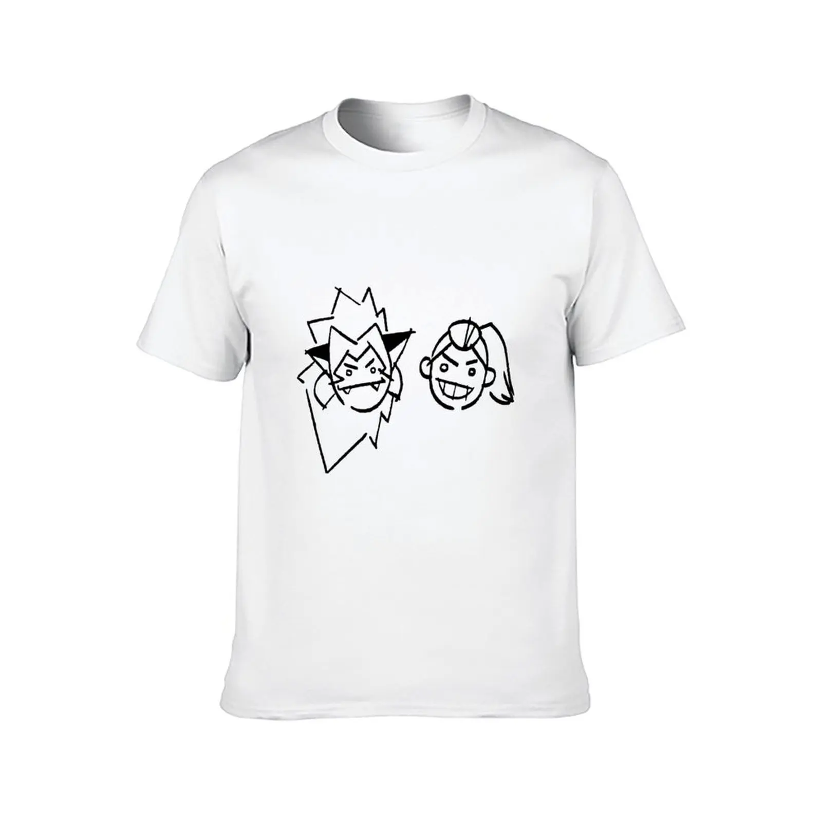 Catra and Adora drawings on the wall - she-ra and the princesses of power T-Shirt anime t shirts men t shirt