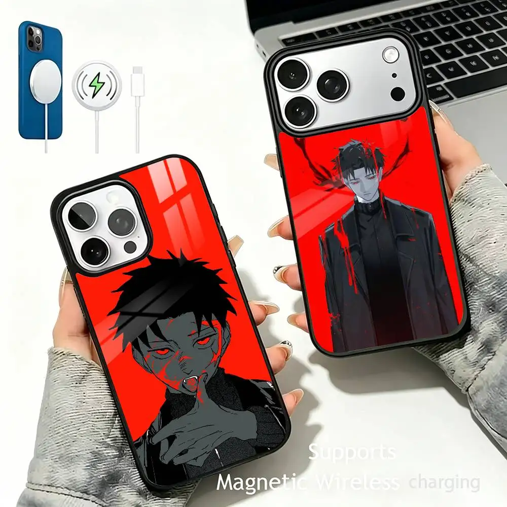 

K-Kagurabachi -C-Chihiro -R-Rokuhira Wireless charging phone case compatible with iPhone 17/16/15/14/13/12/11