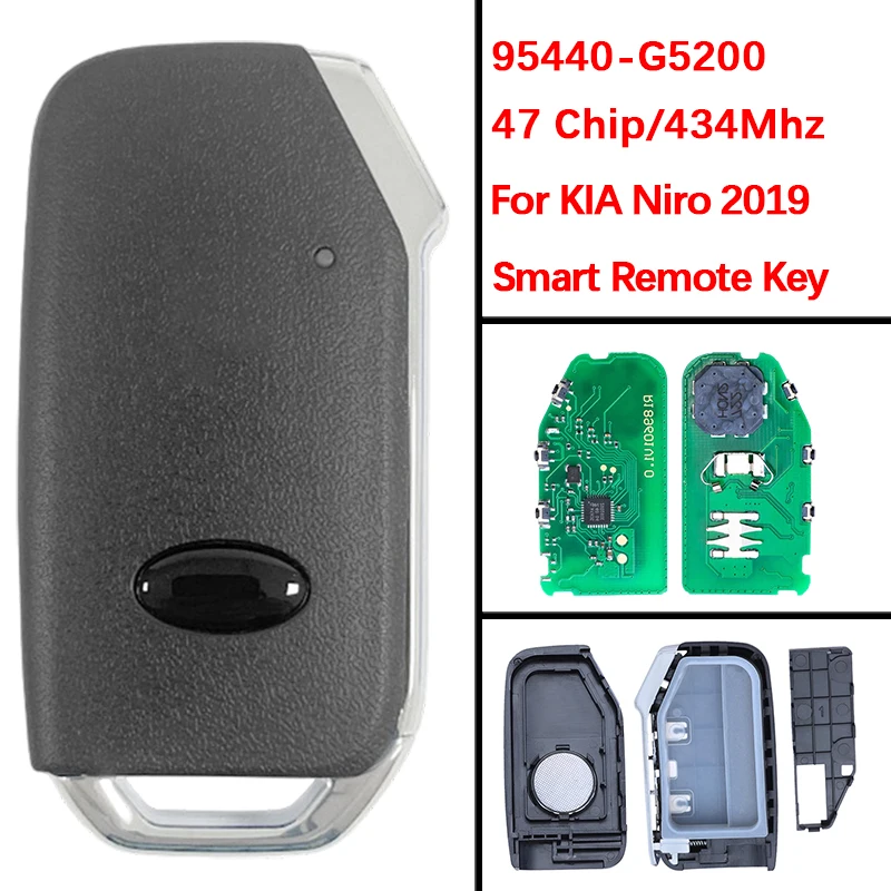 

CN051102 Aftermarket 3 Buttons Smart Key Fob Remote 47 Chip 433MHz 95440-G5200 For 2019 Kia Niro