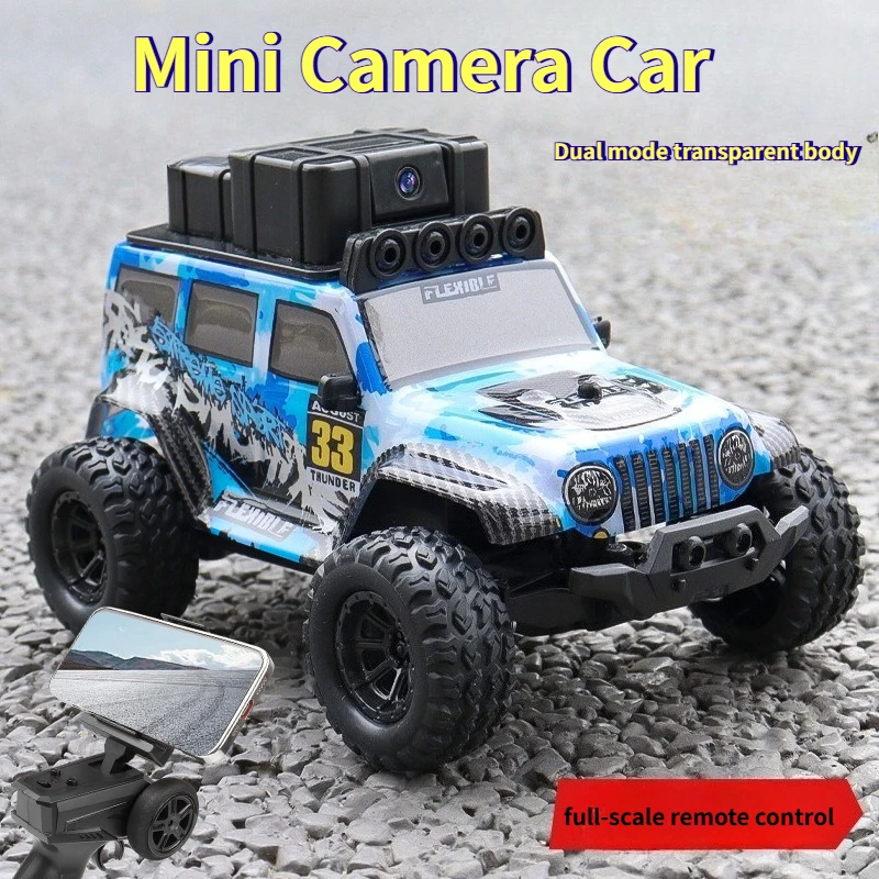 Mini cámara de Control remoto para coche, acelerador proporcional, vehículo todoterreno de carreras de alta y baja velocidad, modelo de carreras de regalo para niño, 1:32
