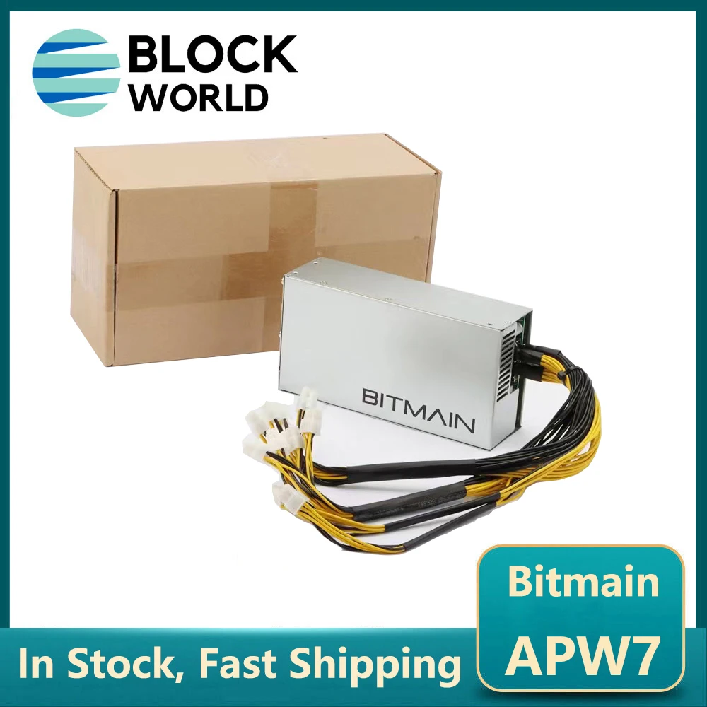 New Server PSU Bitmain Power Supply APW7 PSU 1800W 110V-220V  For ASIC Miner Antminer S9 S9i S9J S9K L3 plus z11j Antminer Z15