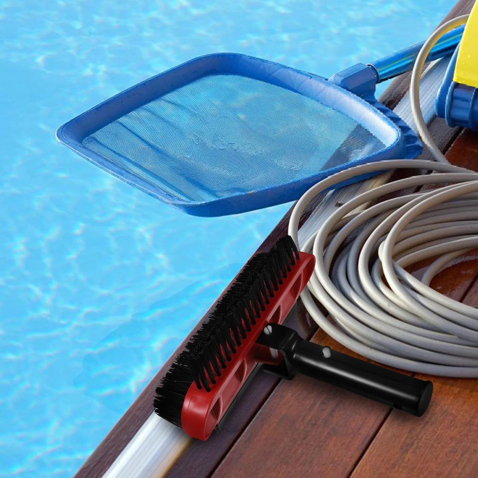 

Swimming Pool Cleaning Brush 270 Degree Corner Wall Ground Cleaner Durable Nylon Brush Head Pool Supplies Accessories