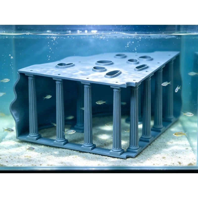 PETG Roman Column Cave Aquarium Ornament Fish Tank Basement Palace Fish Shrimp Hiding House Aquascaping Landscape Decoration