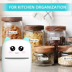 Mini-prressor, portable thermal printer without ink, compatible with iOS and Android, wireless photo print labels 9 Main Sales Mini Termal Printer Portable - №3