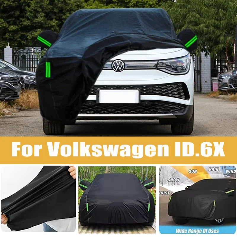 For Volkswagen ID.6X Full Car Cover Four Seasons Outdoor Sun Anti UV Rain Snow Dust Protection Oxford Cloth Accessories