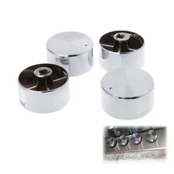 4PCS Aluminum Alloy Rotary Switches Round Knob Gas Cooktop Handle Kitchen Accessories Handles For Gas Stove USEFUL
