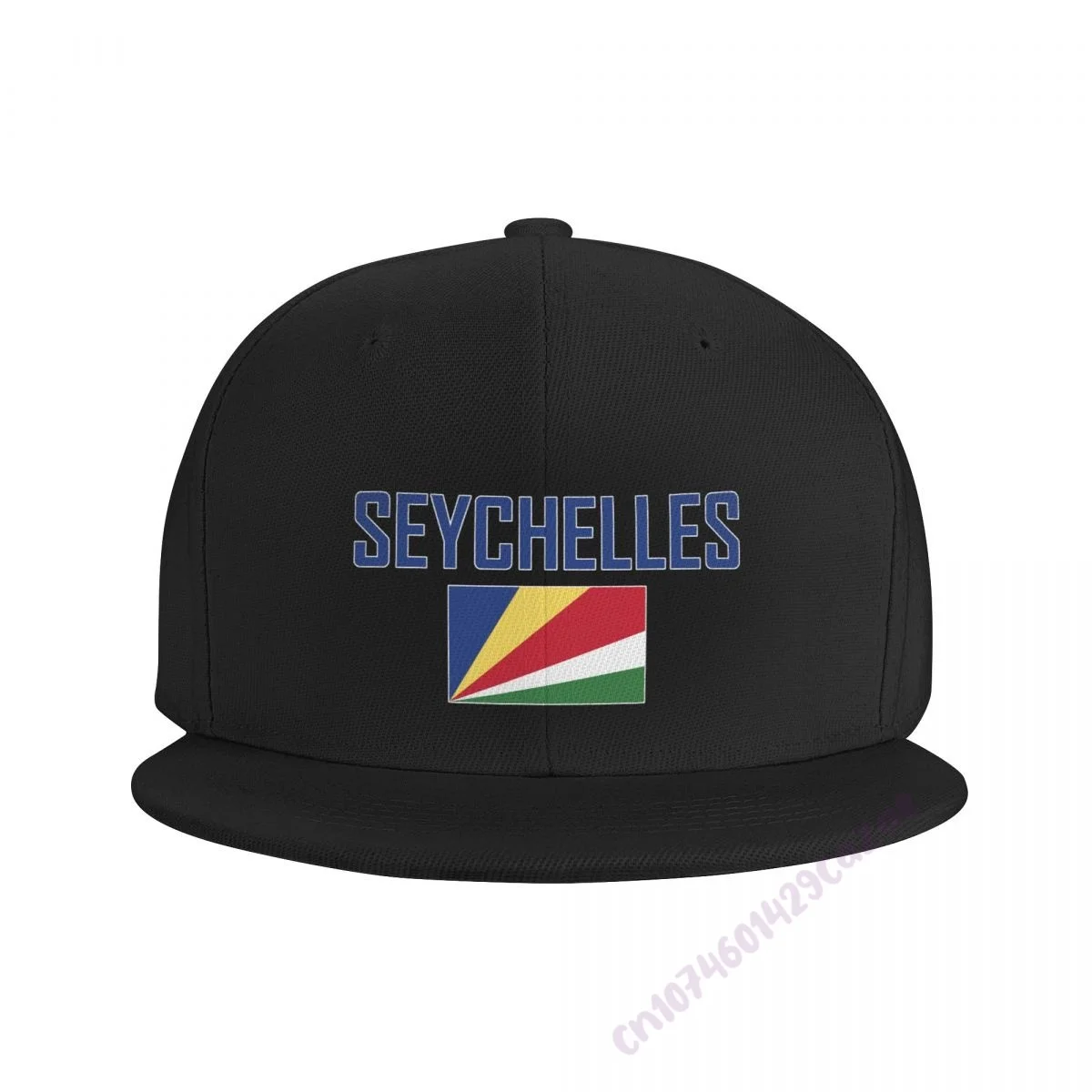 SEYCHELLES Flag Flat Brim Baseball Cap Breathable Adjustable Men Women Outdoor Hip Hop Hat For Gift