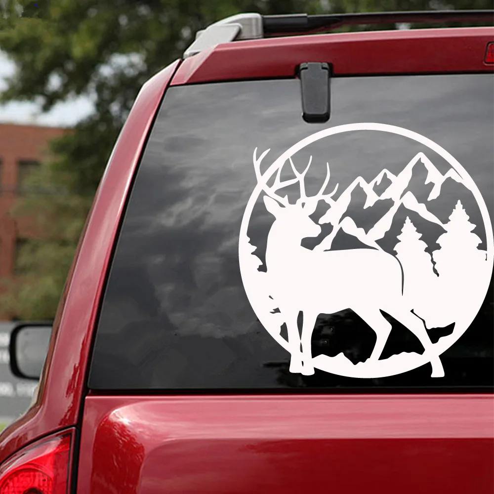 Hunting theme, reindeer New Design Deer head Stickers Ussr Vinyl Decal Sticker Car Motorcycle Styling