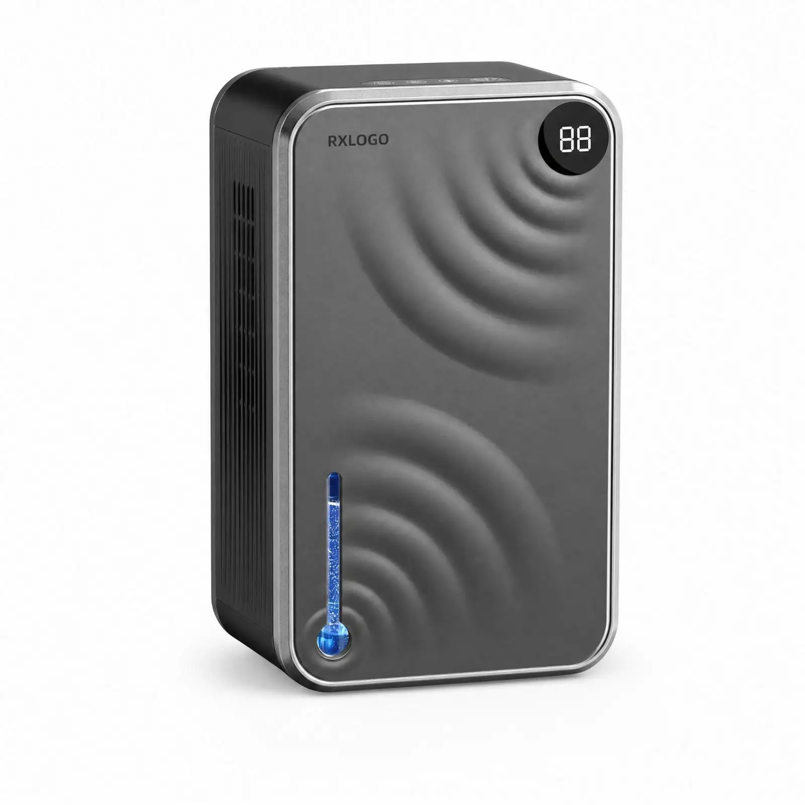 Humidity Remover with Water Tank Compact Dehumidifier with Led Display Quiet Appliance for Bedroom, Washroom, Basement