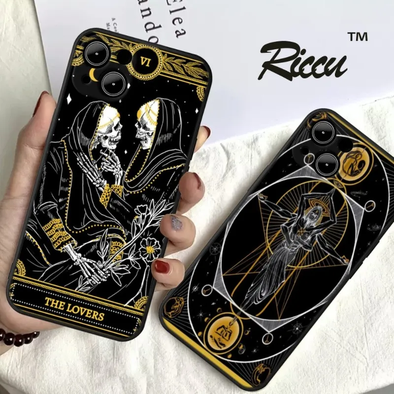 Le Tarot Egyptien De Dusserre Art Phone Case FOR IPhone 14 13 11 12 Pro 8 7 Plus X Pro MAX XR XS MINI Black Covers