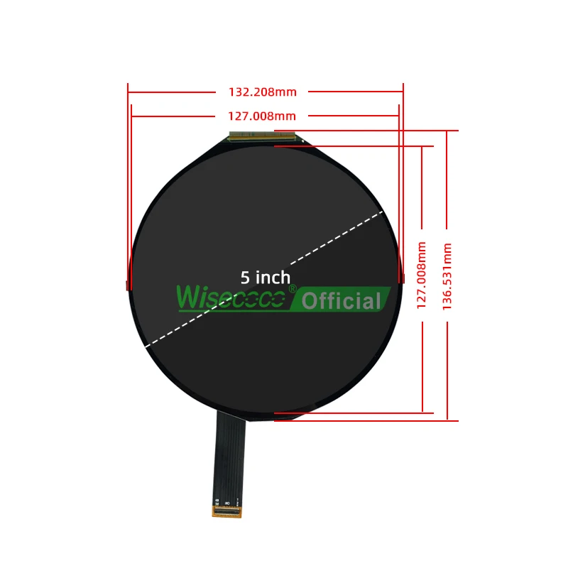 Imagem -03 - Wisecoco-display Circular Lcd Redondo 1080x1080 Placa de Driver Usb ad Leitor Automático Multimídia Vídeo Leitor Publicitário