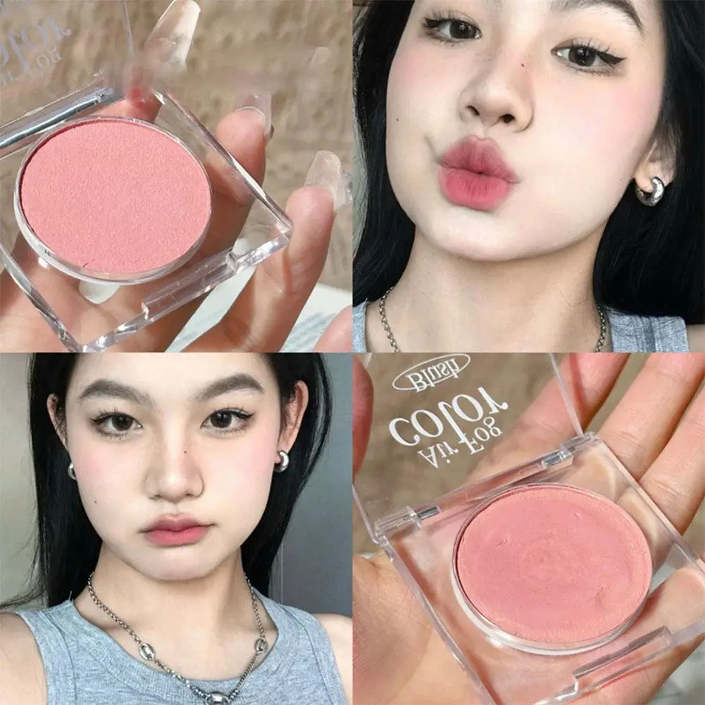 Natural Cheek Tint Brighten Face Waterproof Face Contouring Face Soft Cosmetics Female Matte Blusher Powder Makeup Blush Y7V7