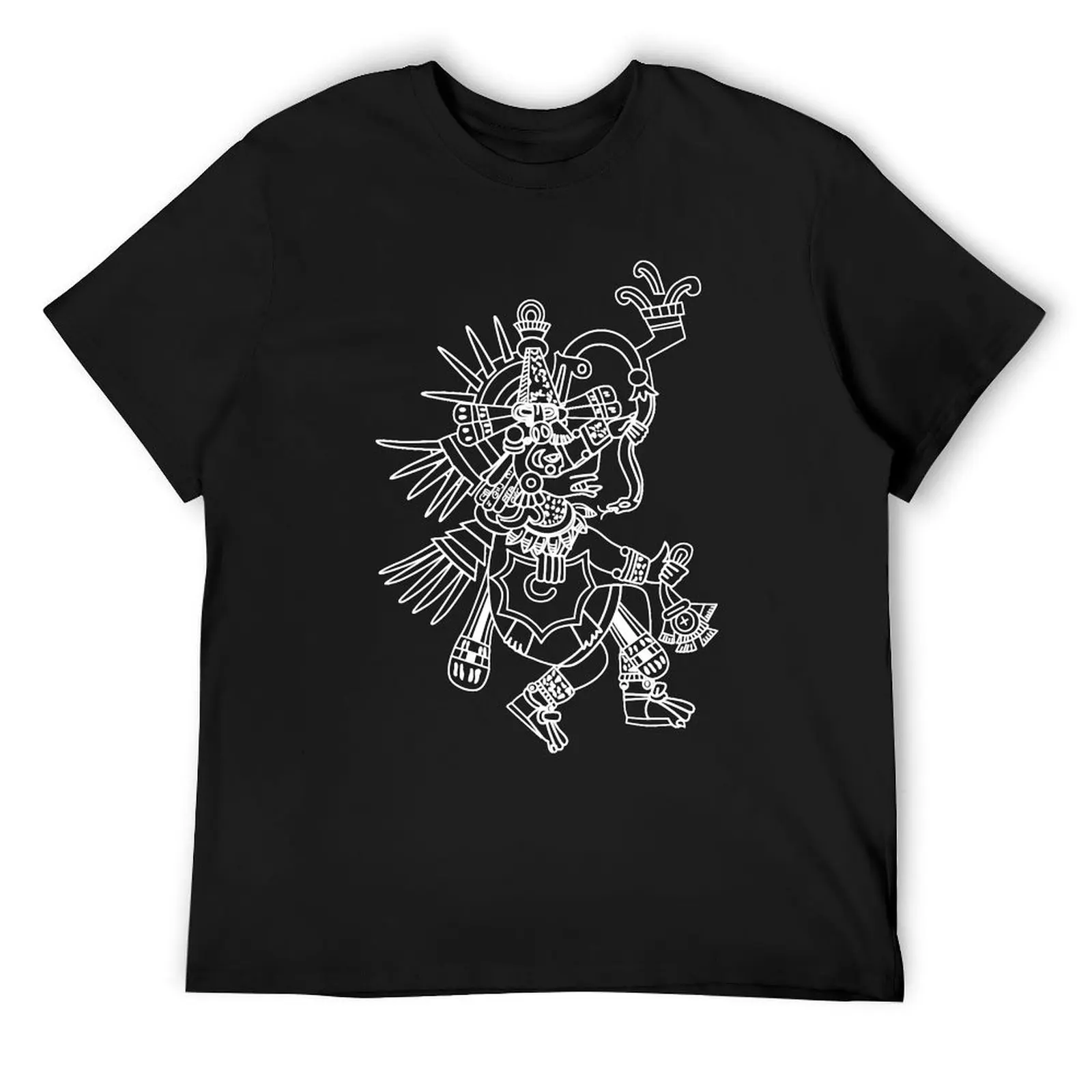 Aztec Quetzalcoatl Drawing T-Shirt essential t shirt new edition customizeds shirts men