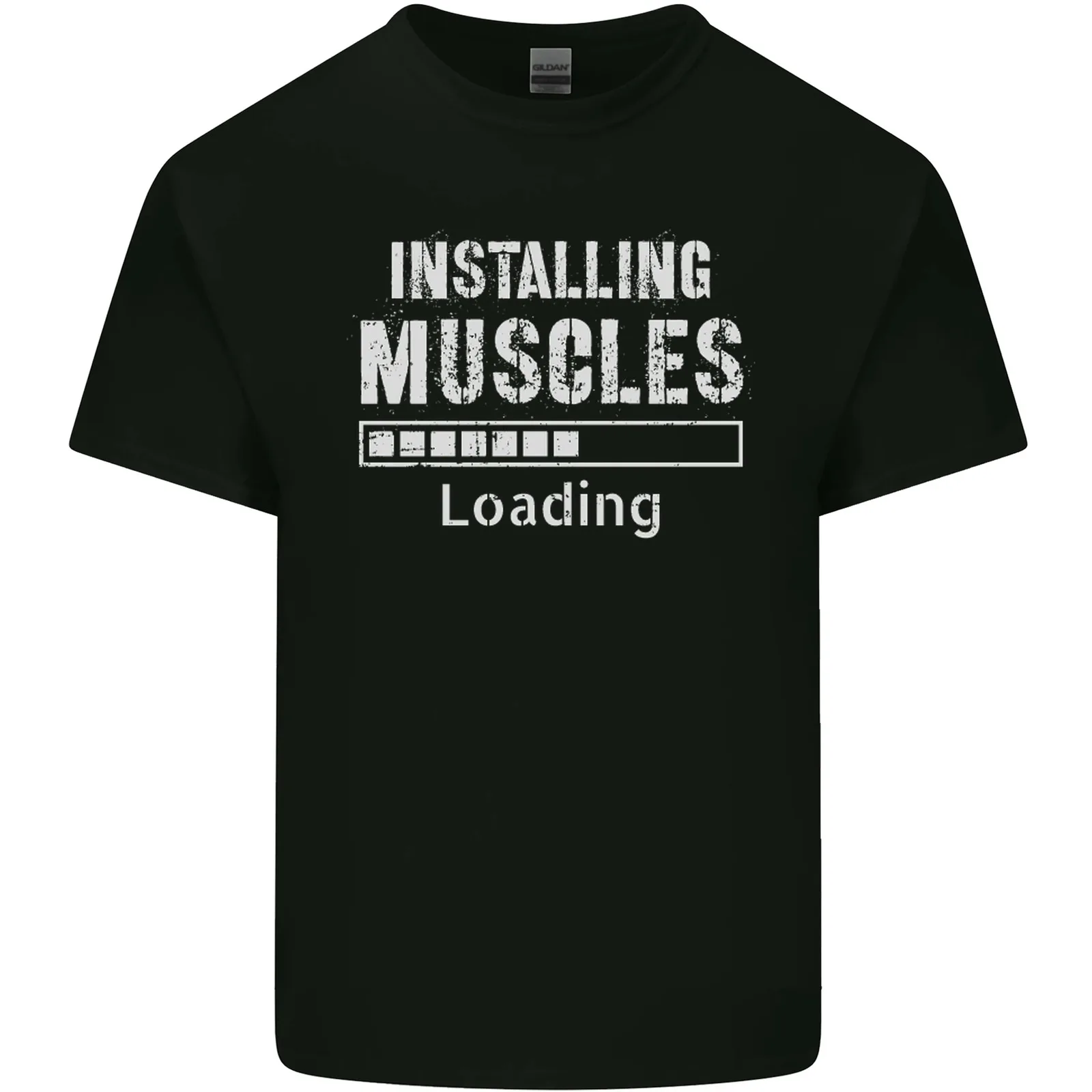 Installation Muscles Shop Fitness Workout Top Mens Cotton T-Shirt