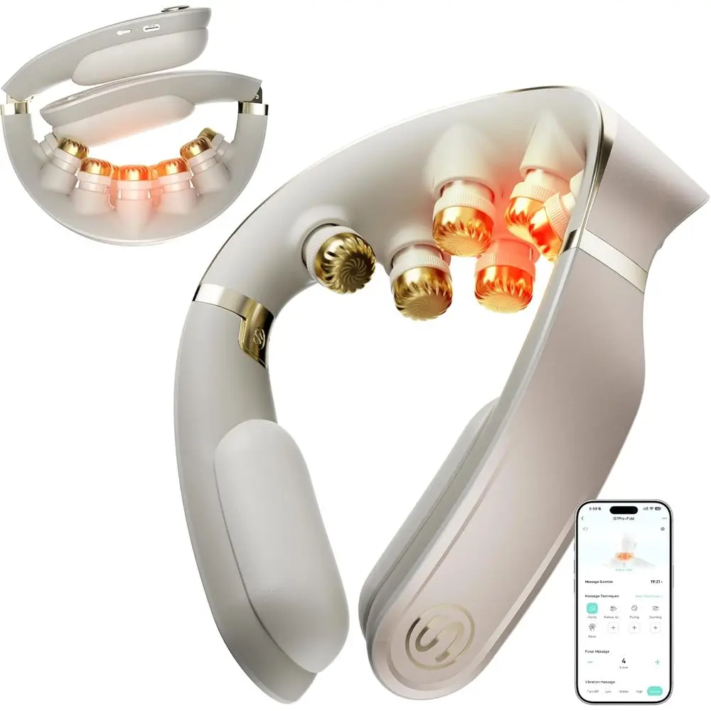 

Portable 3D Deep Tissue Vibration Massager - Ideal for Home, Car, Travel - Gold Titanium Mother's Day Gift