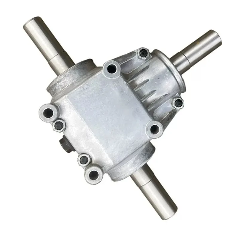 1:1 Ratio 90 Degree Right Angle Steering Gearbox, T Type Bevel Gear Steering Commutator Power Transmission Direction Changer