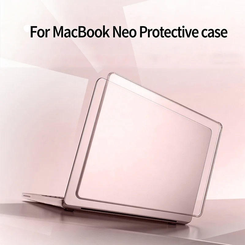 2026 Laptop Case For Macbook Neo 13 Inch A3404 Transparent Scratch Resistant Protective Case Easy to Snap on A18 Pro