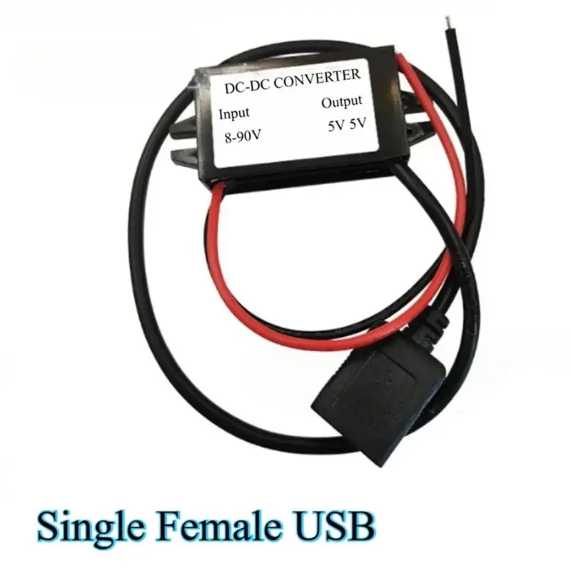 ABBP-8-90V To 5V 5A 25W DC Buck Converter With Type-C & Micro USB For Efficient Charging