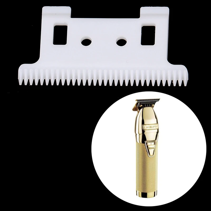 32 Teeth Zirconia Ceramic Blade For Babyliss707 787 Clipper Engraving Electric Push Scissors Replacement Parts Hair Trimmer