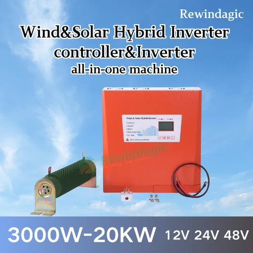 Controlador de carga Solar MPPT de 10000W, 12V, 24V, 48V, regulador de carga híbrido Solar eólico para Lifepo4, litio para turbina PV